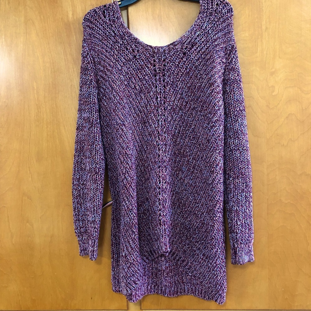 Cozy Purple Knit Sweater